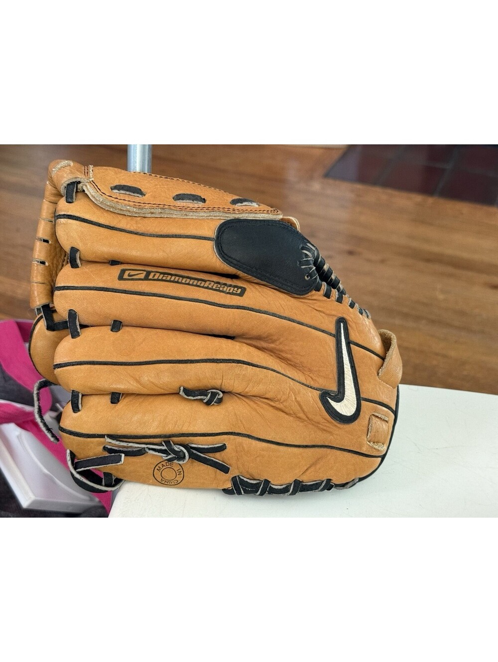 NIKE Diamond Ready Keystone 11.50 Tan Leather Baseball Softball Glove